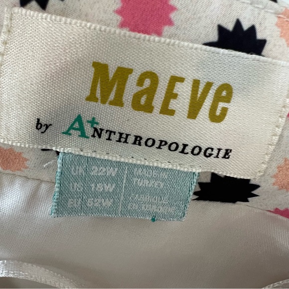 Anthropologie Maeve Bow-Tie One-Shoulder Tank Night Out Party Polka Dots Sz 18W - Picture 12 of 12